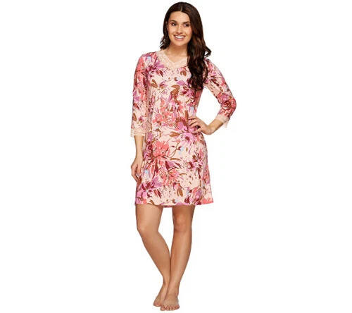 Algodón mujer Isaac Mizrahi Floral Pijamas y batas para Mujeres