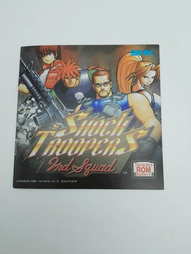 Es-NeoGeo Aes Shock Troopers 2Nd Squad Manual Japan Version New