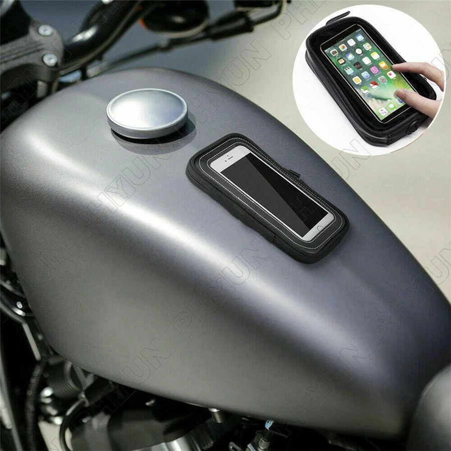 1 pieza Bolsa Magnética para Tanque de Combustible para Motocicleta Teléfono GPS Bolsillo Impermeable Negra Stock en EE. UU. Foto 2 de 4