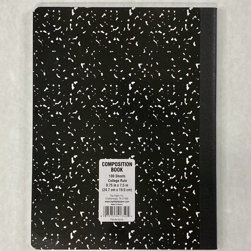 100 Blatt/200 Seiten College Regel Kompositionsbuch (9,75" x 7,5") - Top Flight - Bild 2 von 3