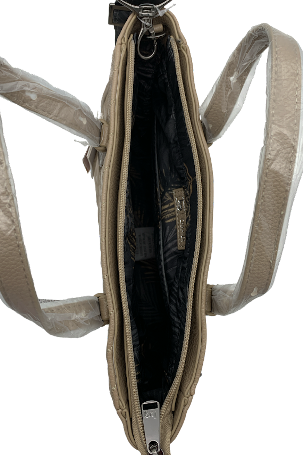 Lug Classic VL Quilted Tote w/ Crossbody Strap Charter Sand Taupe