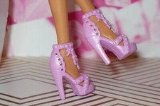 Mattel Barbie Doll Shoes FASHIONISTAS  FASHION FEVER  LIGHT PURPLE FANCY HEELS
