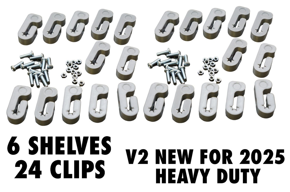 IKEA デトルフ IKEA Detolf Shelf Clips - Add Shelves / Change Shelf Height