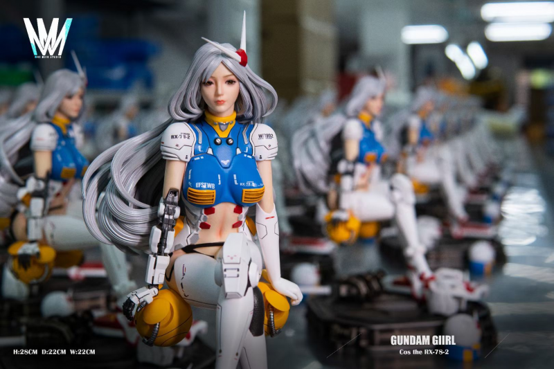 GUNDAM Girl MMS CHAOS Studio COS RX-78-2 Resin Statue 28cm GUNDAM Girl MMS CHAOS Studio COS RX-78-2 Resin Statue 28cm