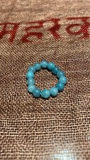 Aqua Quartz Beaded Ring