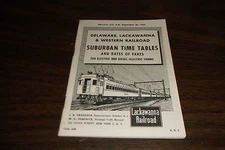 SEPTEMBER 1954 DELAWARE LACKAWANNA & WESTERN DL&W SUBURBAN PUBLIC TIMETABLES 