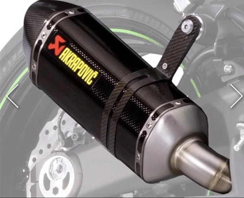 NEW GENUINE KAWASAKI AKRAPOVIC CARBON DUAL EXHAUST SILENCERS Z1000SX 258EXP0073A