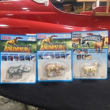 Jungle Animals Lot Of 3 Wind-Up Walking toys. Includes bear and rhino. NIP