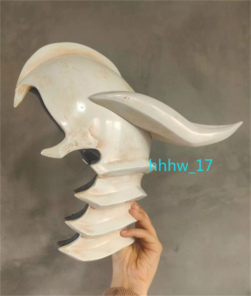 Аниме BLEACH Ulquiorra Cifer косплей шлем половина лица маска Хэллоуин реквизит - Изображение 4 из 4