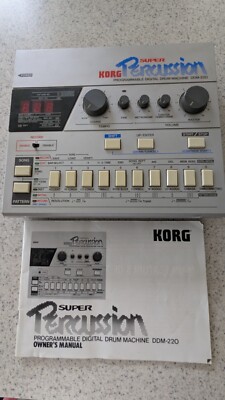 USED Korg Super Percussion DDM-220 Programmable Digital Drum