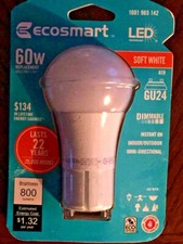 60-Watt Equivalent Soft White A19 GU24 Dimmable LED Light Bulb