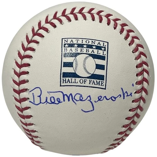 Bill Mazeroski Signed Autographed HOF ROMLB Baseball Beckett Witness BAS COA