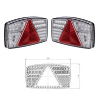 LED RüCkleuchten Set AnhäNger 12V & 24V PKW AnhäNgerbeleuchtung RüCklicht LKW