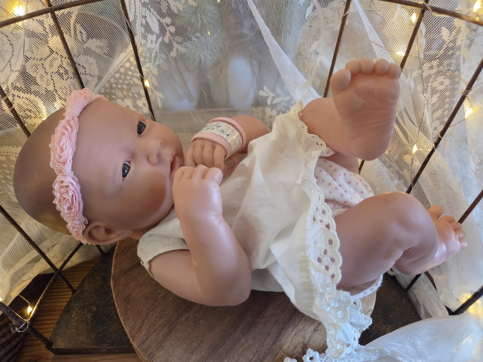 Berenguer La Newborn 13"  Realistic Baby Doll "Lilly"W/ Hosp