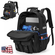 Back Pack Tool Bag Carrier Storage Electrician Heavy Duty Durable Backpack - USA