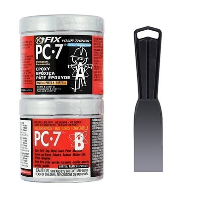 PC-7 Heavy Duty Epoxy Adhesive Paste Kit - 1/2 lb with Applicator, Charcoal Gray