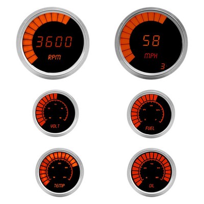 Intellitronix BS9999R LED Bargraph 6-Gauge Kit, Red