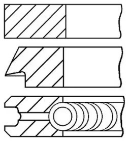08-124000-00 KOLBENRINGE SATZ GOETZE ENGINE 5PCS STD FÜR LANCIA LYBRA,LYBRA SW - Bild 2 von 5