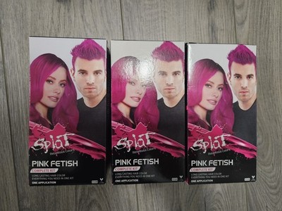 Splat Original Complete Hair Dye Kit in Pink Fetish LOT OF 3 FREE SHIPPING