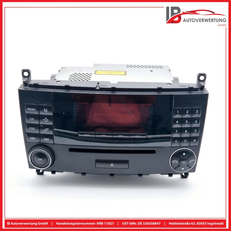 CD-Radio Autoradio A2038704589 MERCEDES BENZ C-KLASSE COUPE CL203 C200 CDI - Bild 2 von 4