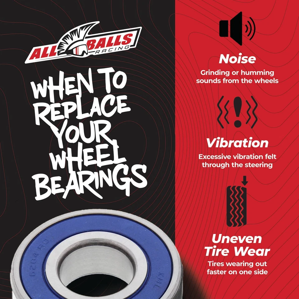 All Balls 25-1020 Rear Wheel Bearing Kit for Honda NT700V 10-11 / ST1100 91-02 - Image 3 of 4