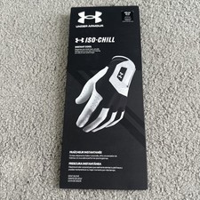 Under Armour Iso Chill Left Hand Golf Glove Medium Large Black White