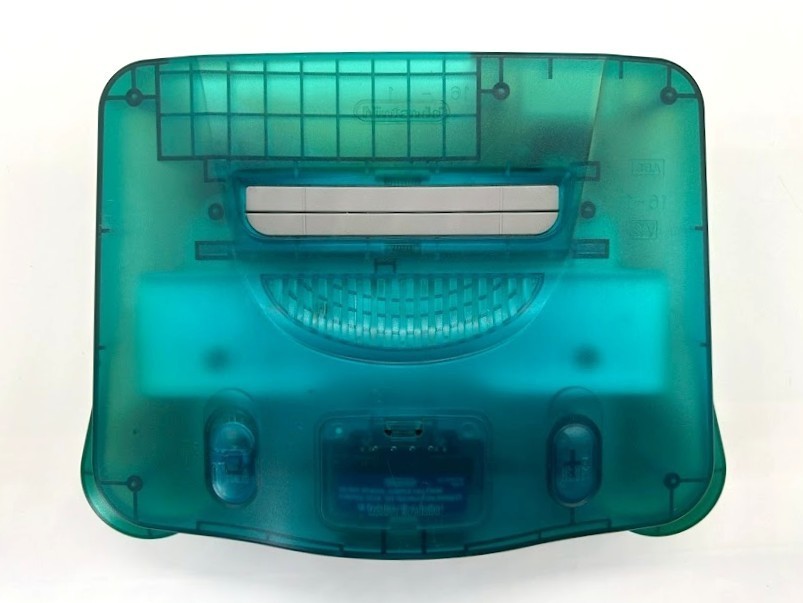Nintendo 64 Clear Blue Console NUS-001 3xController 4xGame NTSC-J