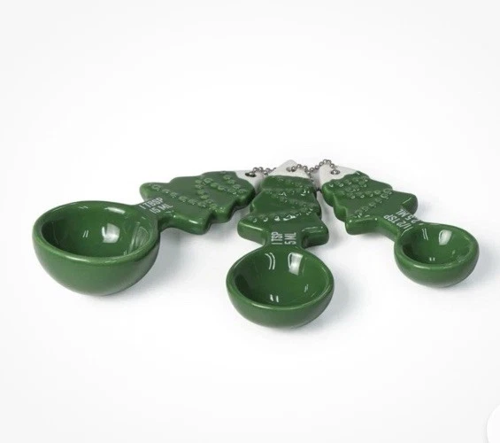 Bullseye Playground 2025 Ceramic Christmas Tree Shaped Measuring Spoons - Image 3 of 3