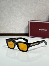 Jacques Marie Mage JEFF Sunglasses Black/Orange 51-22-149mm With Case New