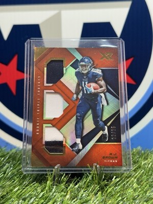 A.J. BROWN 2019 PANINI XR ROOKIE TRIPLE THREATS RED PATCH /25 #RTM-11 TF5