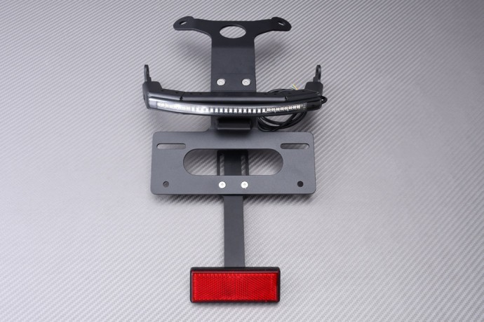 Support de plaque inclinable avec catadioptre amovible pour Kawasaki EL500 SE