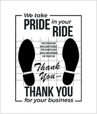 White Car Paper Floor Mats : 50 Pcs Disposable Floor Cars Auto Vehicles Automoti