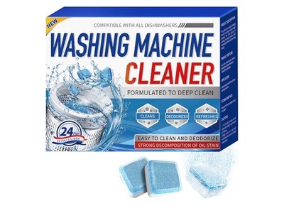 Washing Machine Cleaner Tablets, 24 Pack, 12 Month Supply, Pet-Safe Formula
