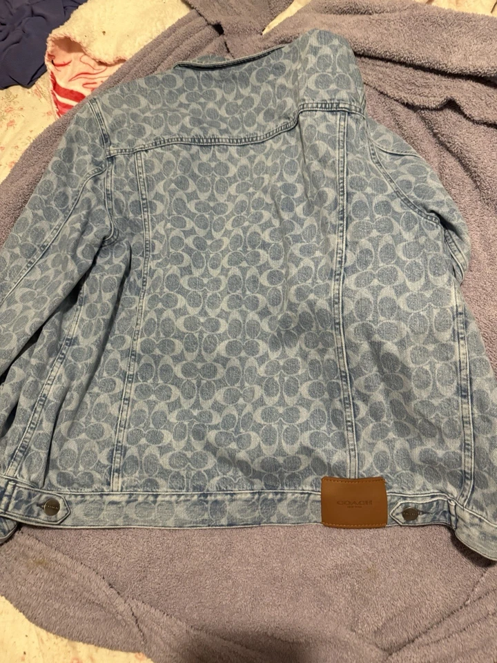Coach Signature Trucker Denim Jacket-New - Image 2 of 4