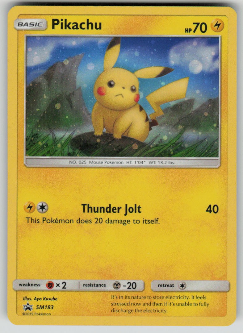 Pikachu - SM183 Holo P Sun & Moon Promo Pokemon