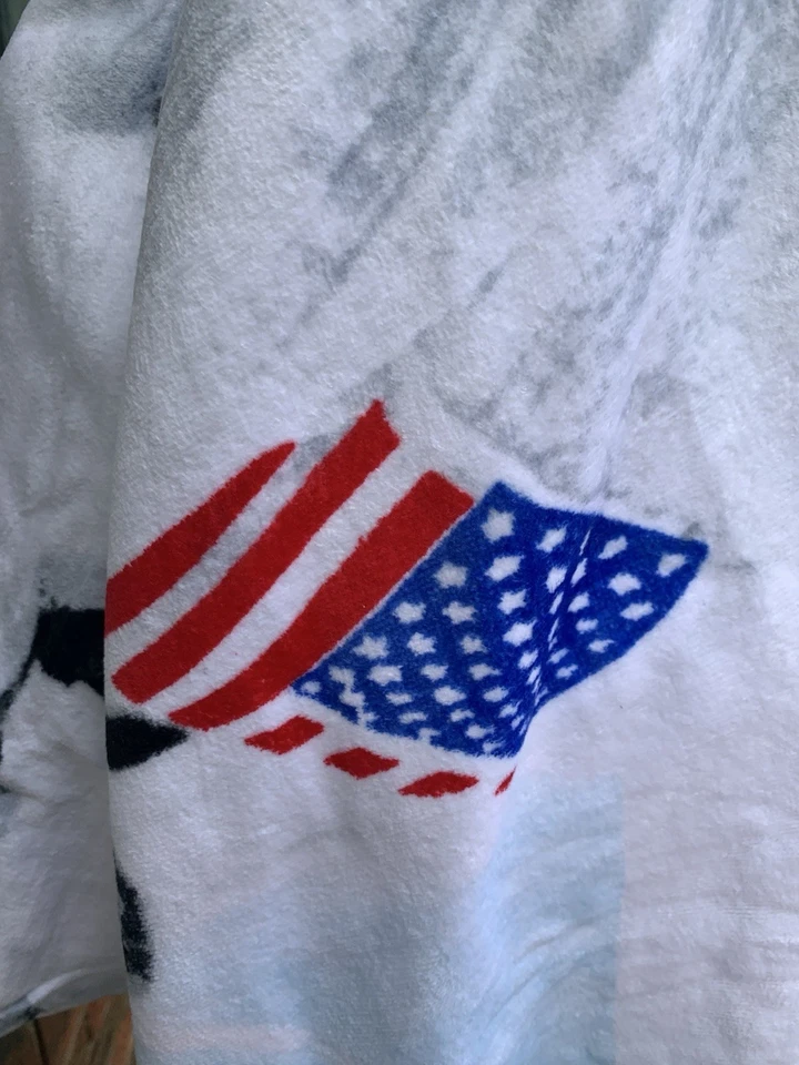 TOALHA DE PRAIA ASTRONAUTA SUPREMO SS15 Cobertor NASA Novas Toalhas Brancas Algodão 100% - Imagem 3 de 4