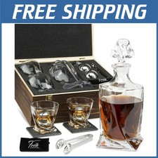 Stylish Whiskey Set with Stainless Steel Whisky Stones