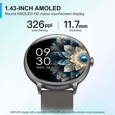 Smart Watch 1.43" AMOLED Bluetooth Call Fitness Tracker IP68 Android iOS