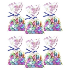 Morepack Iridescent Holographic Cellophane Treat Bags,4x6 Inch Party Favor Co...