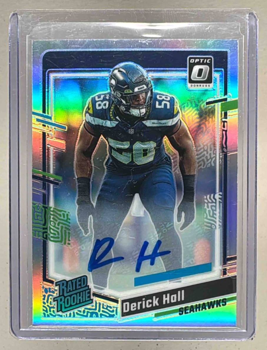 Derick Hall Panini Donruss Optic #291 Autograph-Holo