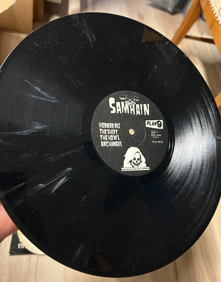 SAMHAIN EXTREMELY RAREST INITIUM 1984 Vinyl LP ORIG BLACK MARBLED MISFITS DANZIG - Image 3 of 4