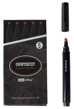 Counterfeit Money Bill Detector Pens, Markers Detects Fake Currency 5 Pack