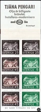 Sweden, Complete Booklet Pane of 10 Stamps, MNH-1968, Sc. 798a, SG SB226