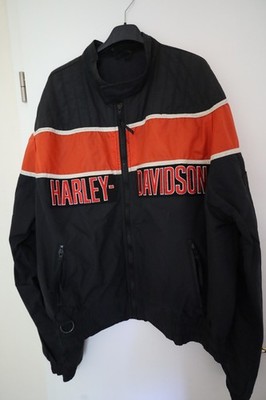 Harley-Davidson reflective Lederjacke - Schwarz, Gr. XL