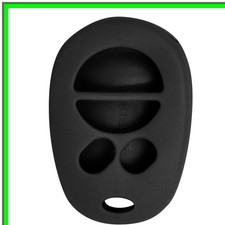 Silicone Shield Replacement Case for 4 Button Remote Key Fobs Black