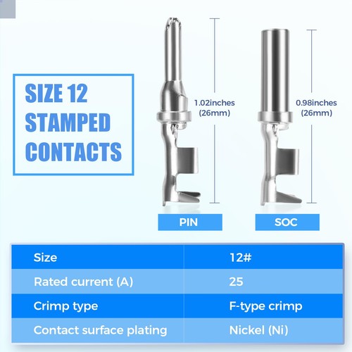 48 STCK. Deutsch DTP Steckverbinder Kit 2 Pin KFZ Wasserdicht Steckverbinder 6 Set - Bild 5 von 7
