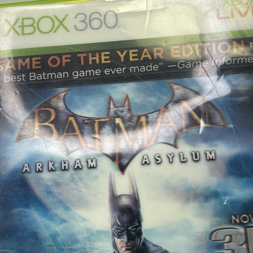 Batman: Arkham Asylum GOTY Edition - Xbox 360 – White Label - Rare - Tested - Picture 12 of 19
