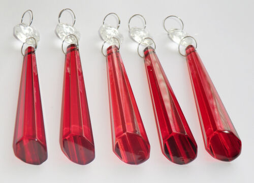 6 hängende Sonnenfänger Kronleuchter Glas Kristalle Deko Prismen Licht Perlen - Bild 129 von 299