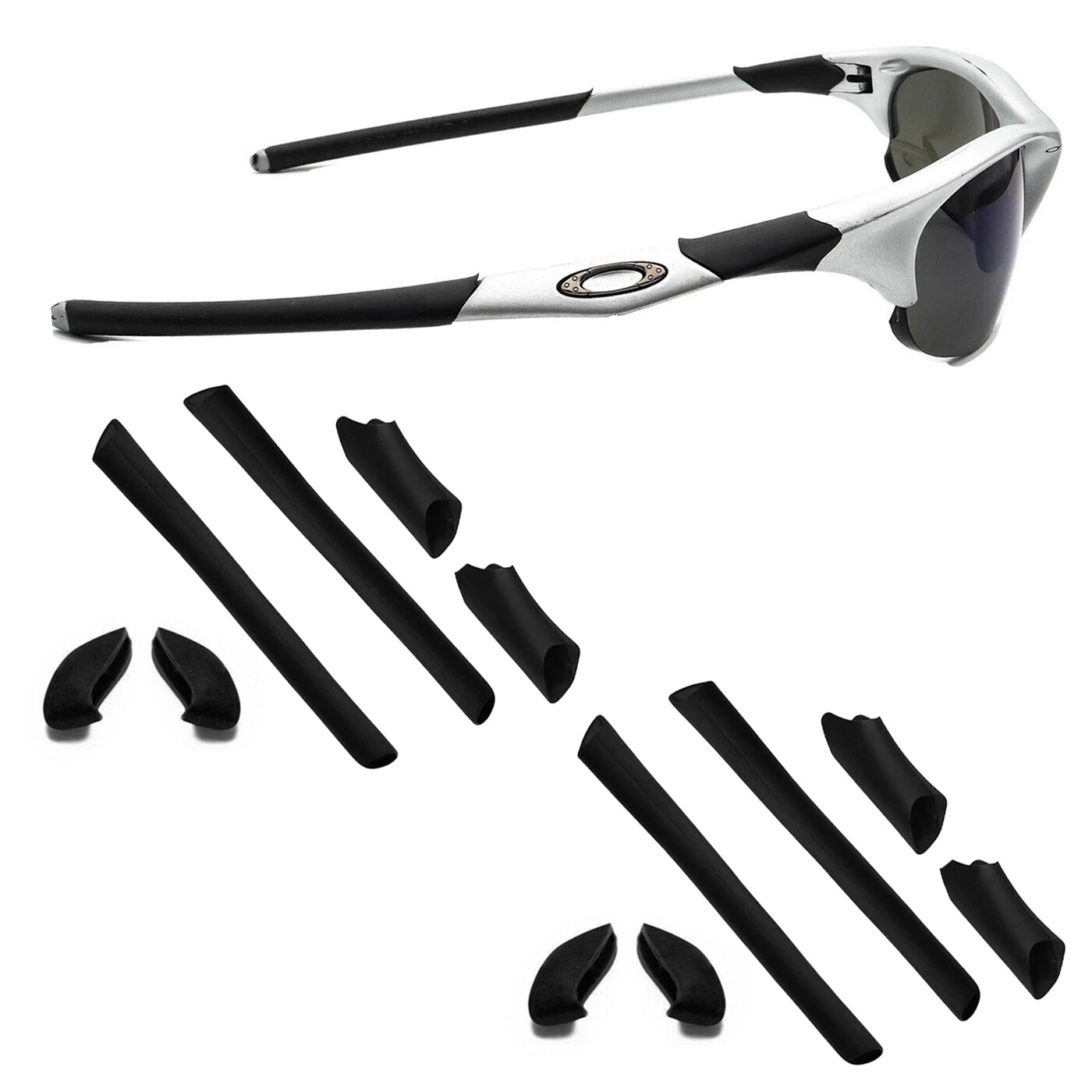 Replacement Rubber Kit Earsocks Nose Pads for Oakley Half Jacket 1.0
