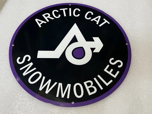 12in  Arctic Cat Snowmobiles Heavy Vintage Style Steel Sign General Store